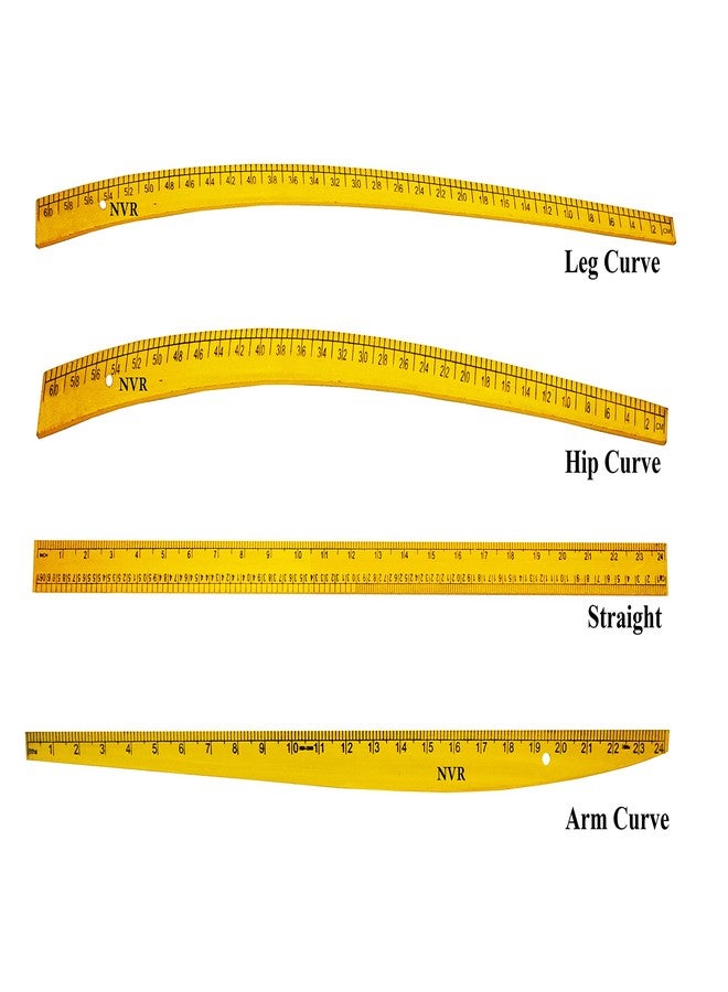 NVR tailroing Combo - 4 Shapes of Scales French Curve, Arm Hole, Armhole Big, Seam Ripper, Measuring Tape and Tringle Bobbin Tape, Cutter, Threader, Needle Pack, Hooks, Hook Eye, - Image 3